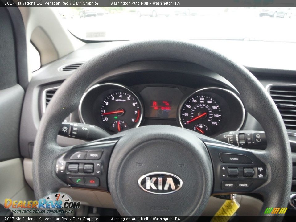 2017 Kia Sedona LX Venetian Red / Dark Graphite Photo #21