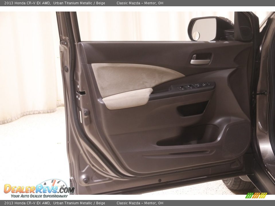 2013 Honda CR-V EX AWD Urban Titanium Metallic / Beige Photo #4