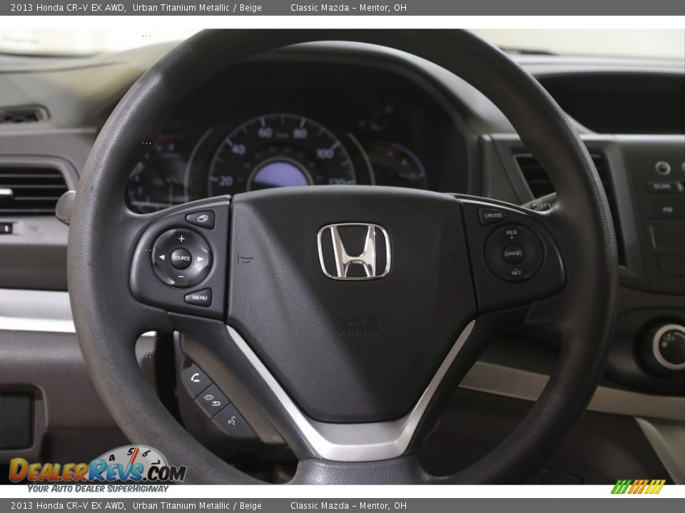 2013 Honda CR-V EX AWD Urban Titanium Metallic / Beige Photo #7