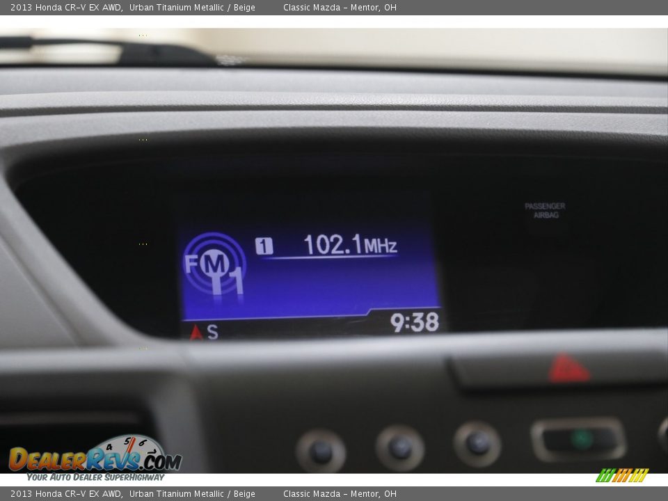 2013 Honda CR-V EX AWD Urban Titanium Metallic / Beige Photo #10
