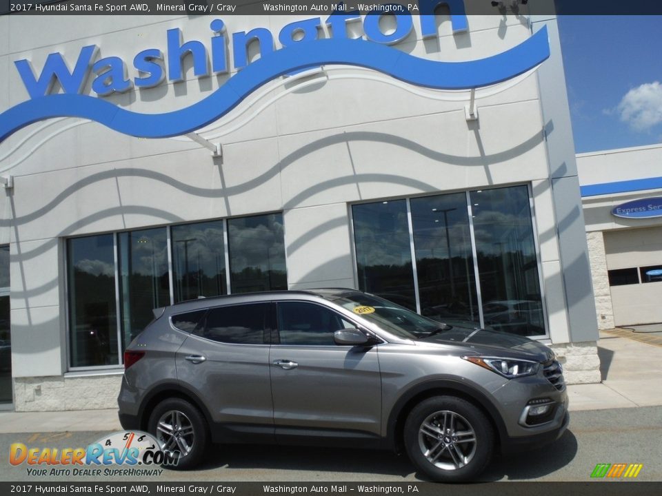 2017 Hyundai Santa Fe Sport AWD Mineral Gray / Gray Photo #2