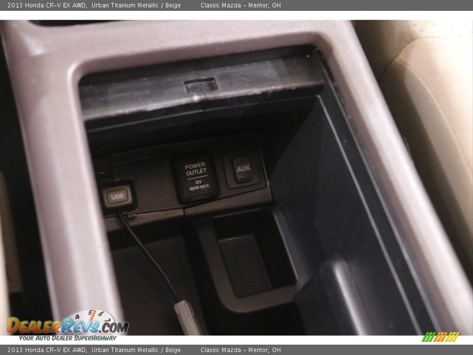 2013 Honda CR-V EX AWD Urban Titanium Metallic / Beige Photo #14