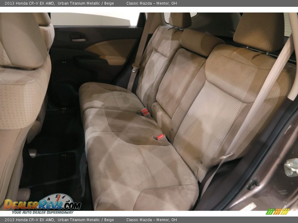 2013 Honda CR-V EX AWD Urban Titanium Metallic / Beige Photo #17