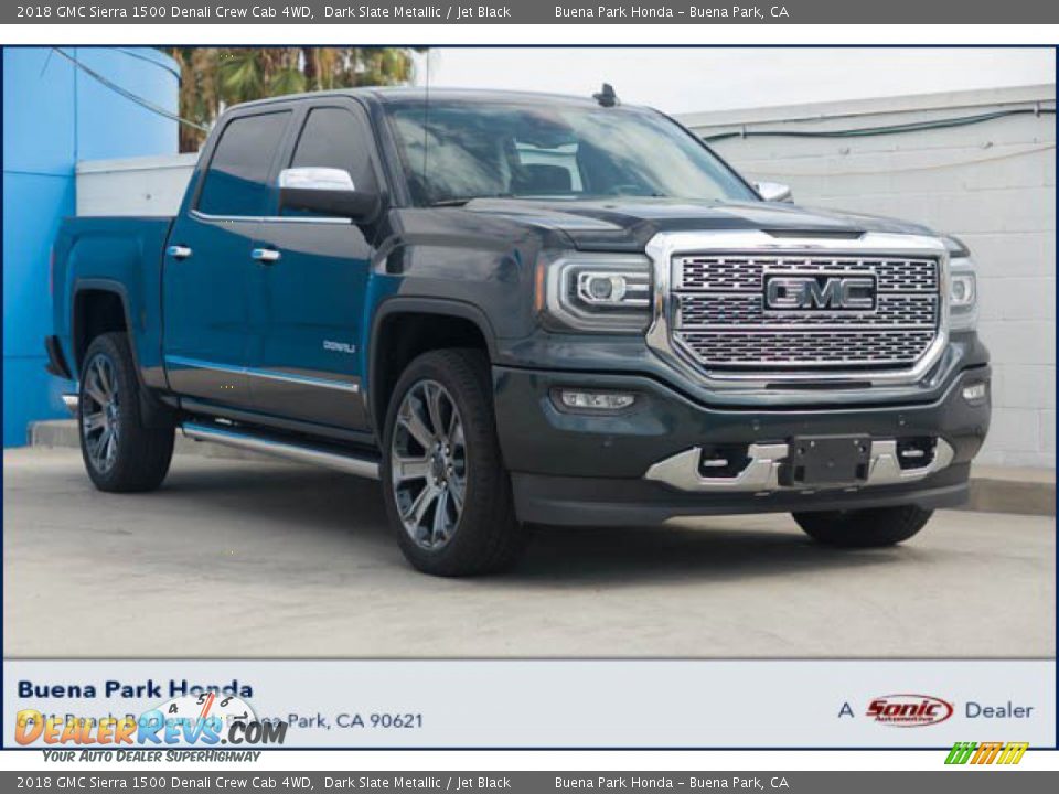 2018 GMC Sierra 1500 Denali Crew Cab 4WD Dark Slate Metallic / Jet Black Photo #1