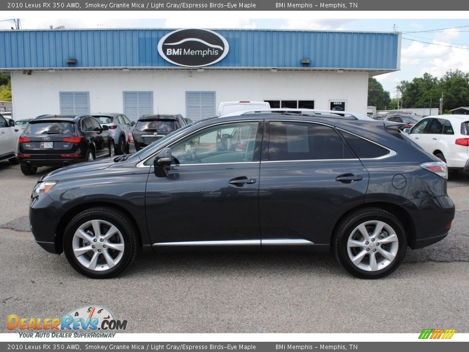 2010 Lexus RX 350 AWD Smokey Granite Mica / Light Gray/Espresso Birds-Eye Maple Photo #2