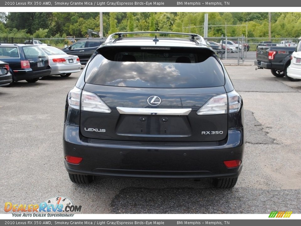 2010 Lexus RX 350 AWD Smokey Granite Mica / Light Gray/Espresso Birds-Eye Maple Photo #4