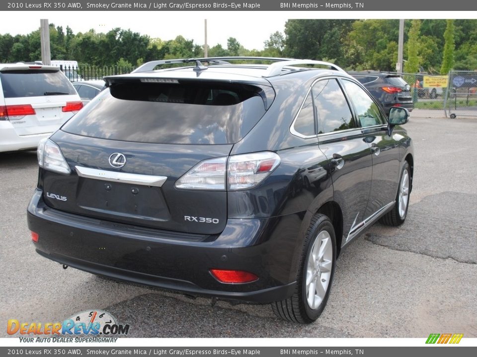 2010 Lexus RX 350 AWD Smokey Granite Mica / Light Gray/Espresso Birds-Eye Maple Photo #5