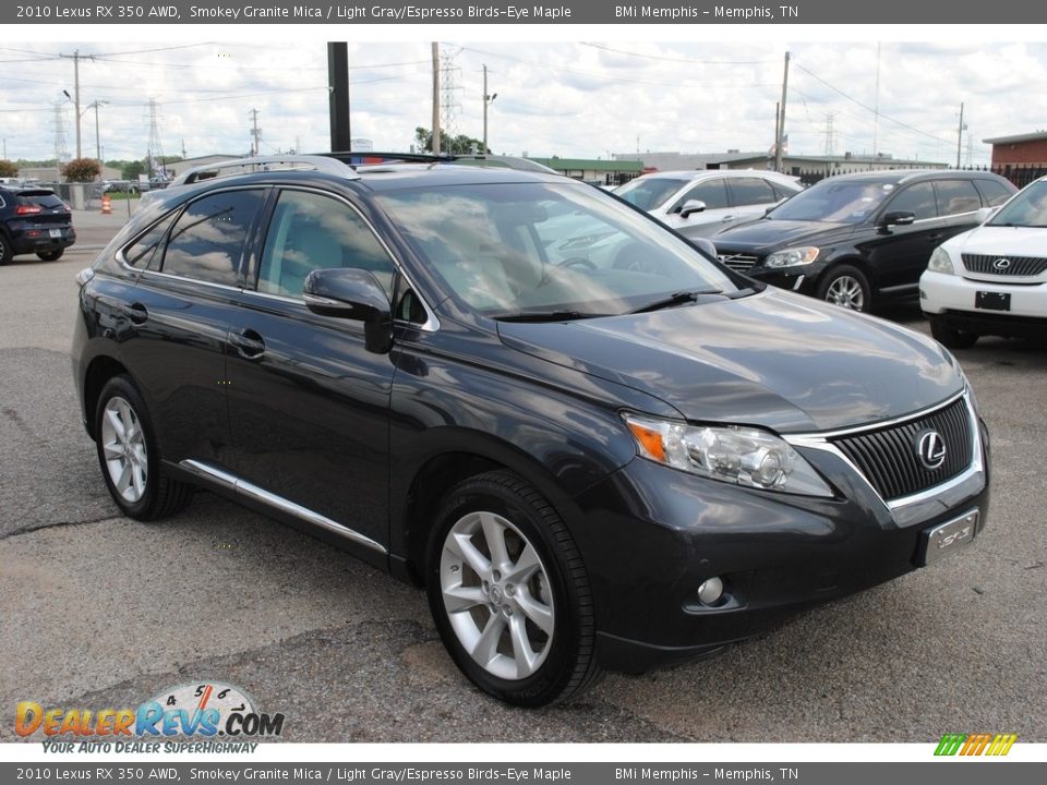 2010 Lexus RX 350 AWD Smokey Granite Mica / Light Gray/Espresso Birds-Eye Maple Photo #7