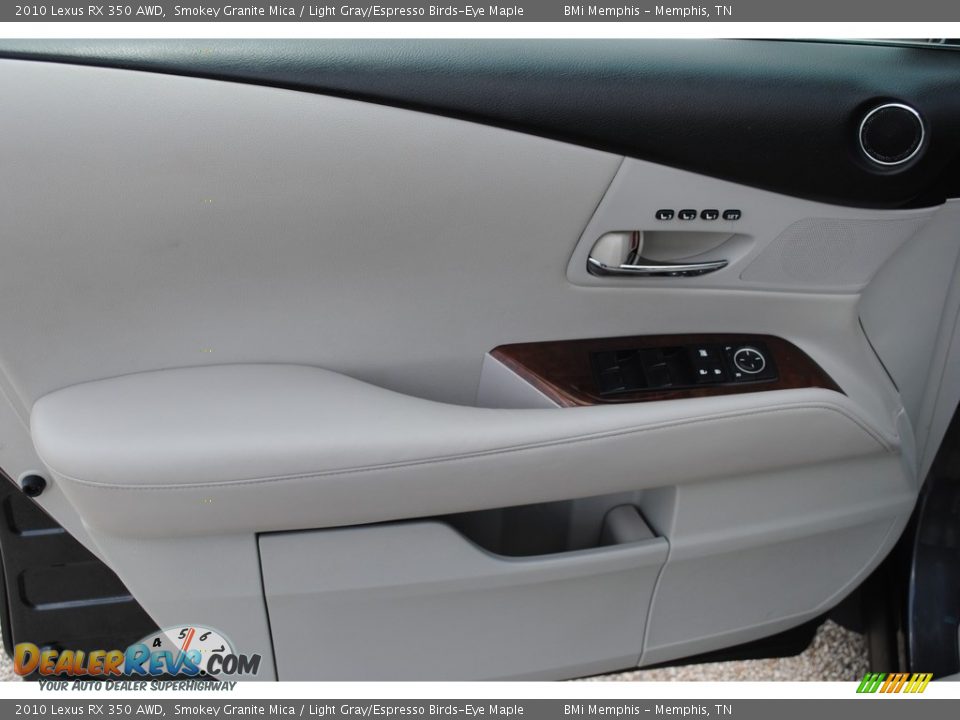 2010 Lexus RX 350 AWD Smokey Granite Mica / Light Gray/Espresso Birds-Eye Maple Photo #10