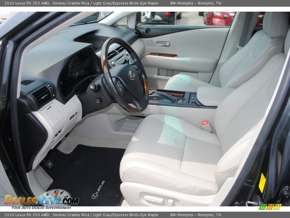 2010 Lexus RX 350 AWD Smokey Granite Mica / Light Gray/Espresso Birds-Eye Maple Photo #11