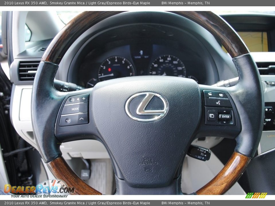 2010 Lexus RX 350 AWD Smokey Granite Mica / Light Gray/Espresso Birds-Eye Maple Photo #12