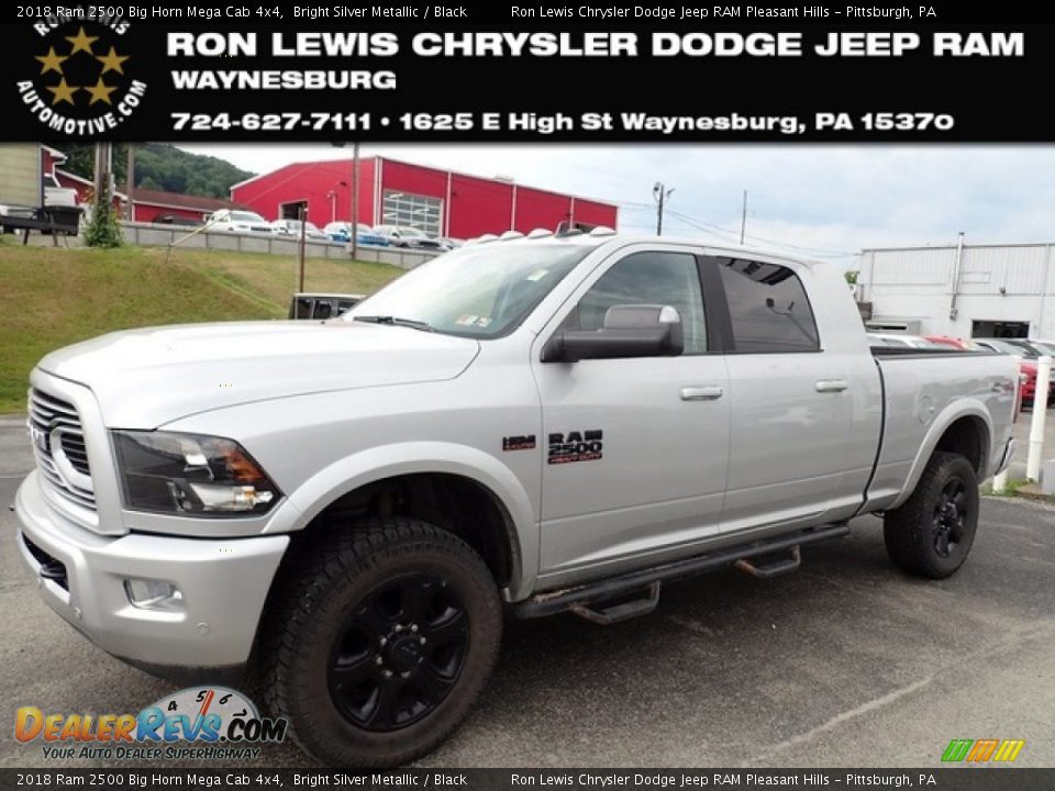 2018 Ram 2500 Big Horn Mega Cab 4x4 Bright Silver Metallic / Black Photo #1