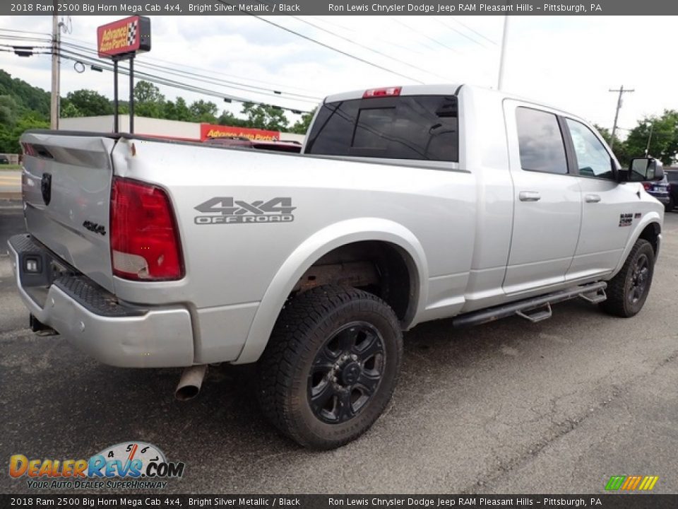 2018 Ram 2500 Big Horn Mega Cab 4x4 Bright Silver Metallic / Black Photo #5