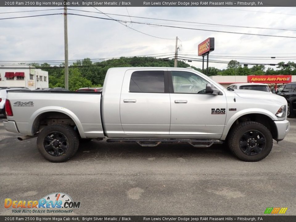 2018 Ram 2500 Big Horn Mega Cab 4x4 Bright Silver Metallic / Black Photo #6