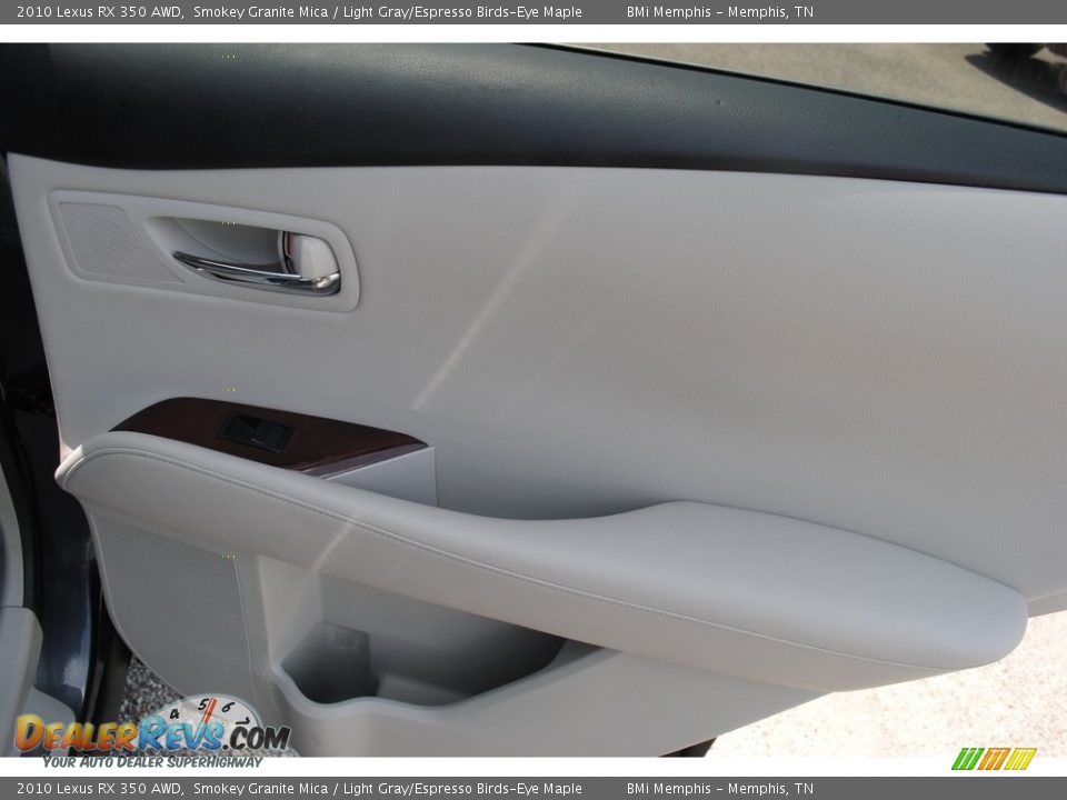 2010 Lexus RX 350 AWD Smokey Granite Mica / Light Gray/Espresso Birds-Eye Maple Photo #26