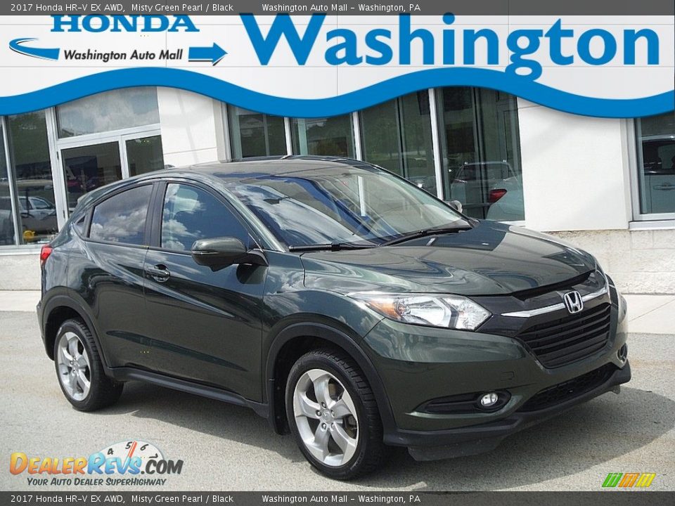 2017 Honda HR-V EX AWD Misty Green Pearl / Black Photo #1