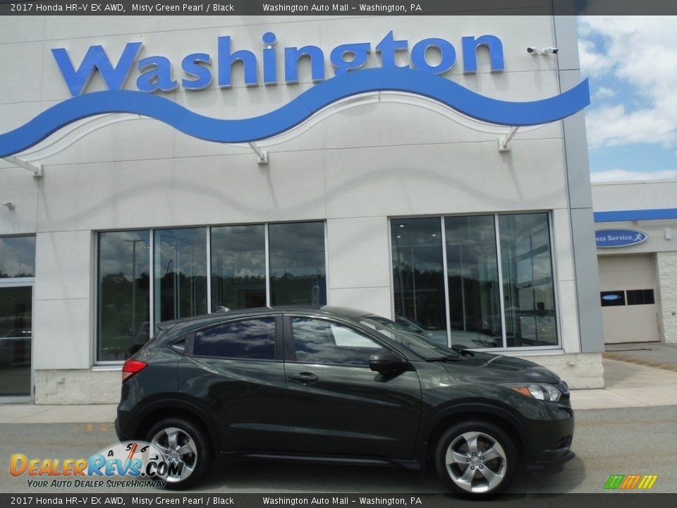 2017 Honda HR-V EX AWD Misty Green Pearl / Black Photo #2