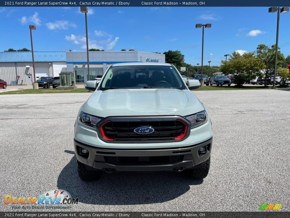 2021 Ford Ranger Lariat SuperCrew 4x4 Cactus Gray Metallic / Ebony Photo #1