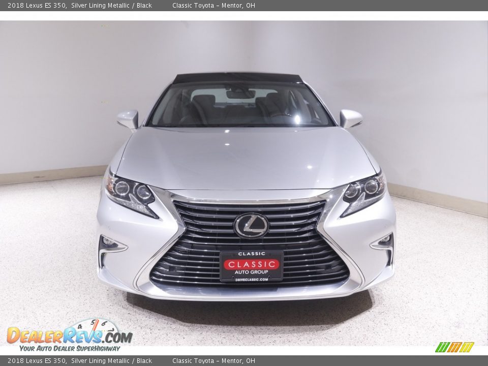 2018 Lexus ES 350 Silver Lining Metallic / Black Photo #2