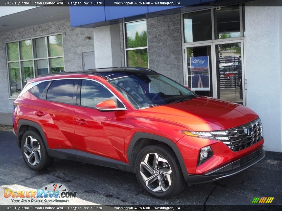 2022 Hyundai Tucson Limited AWD Calypso Red / Black Photo #1