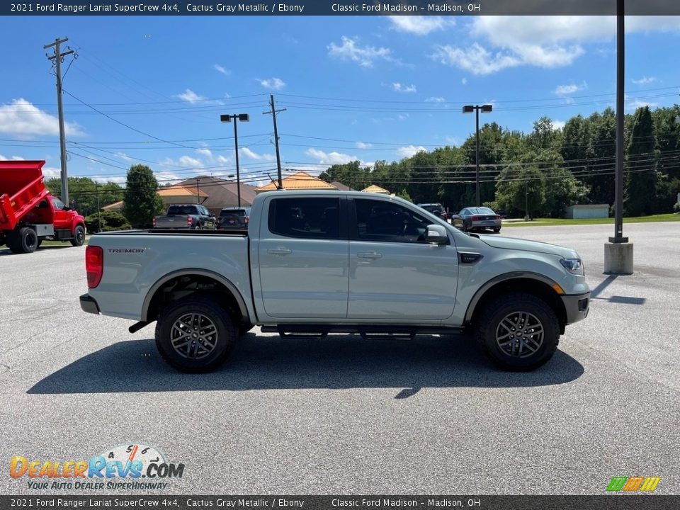 2021 Ford Ranger Lariat SuperCrew 4x4 Cactus Gray Metallic / Ebony Photo #3