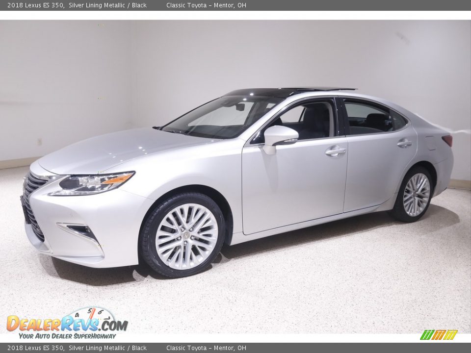 2018 Lexus ES 350 Silver Lining Metallic / Black Photo #3