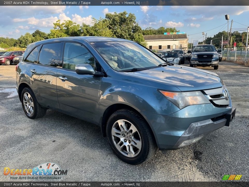 2007 Acura MDX Technology Steel Blue Metallic / Taupe Photo #2