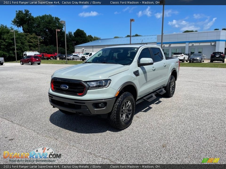 2021 Ford Ranger Lariat SuperCrew 4x4 Cactus Gray Metallic / Ebony Photo #5