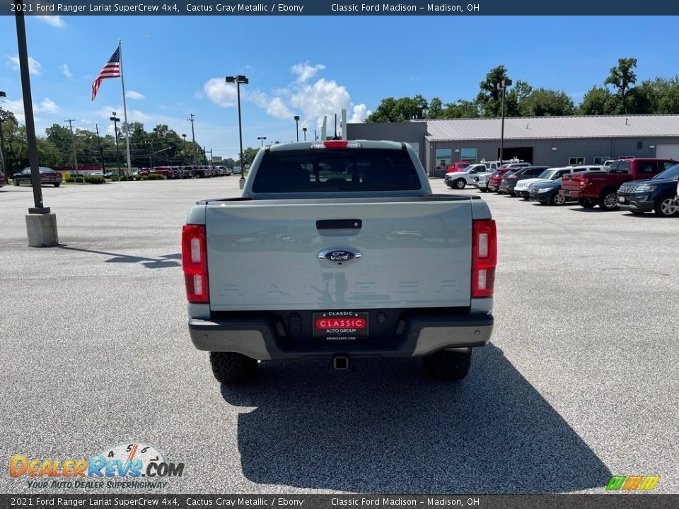 2021 Ford Ranger Lariat SuperCrew 4x4 Cactus Gray Metallic / Ebony Photo #6