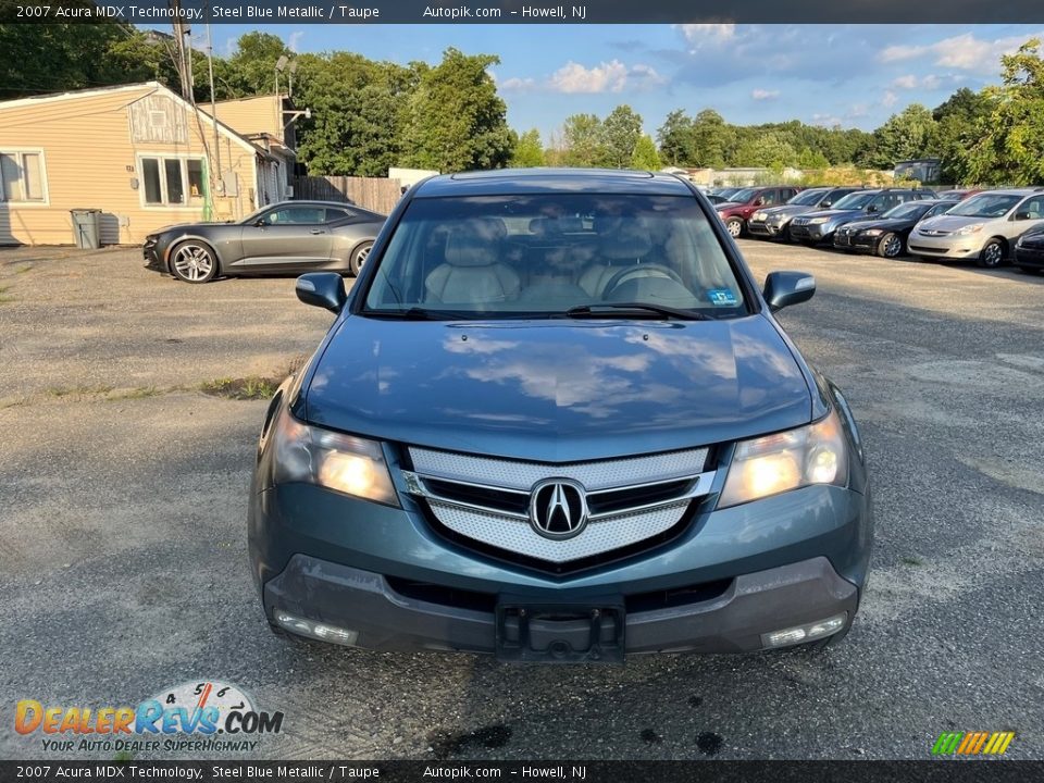 2007 Acura MDX Technology Steel Blue Metallic / Taupe Photo #4