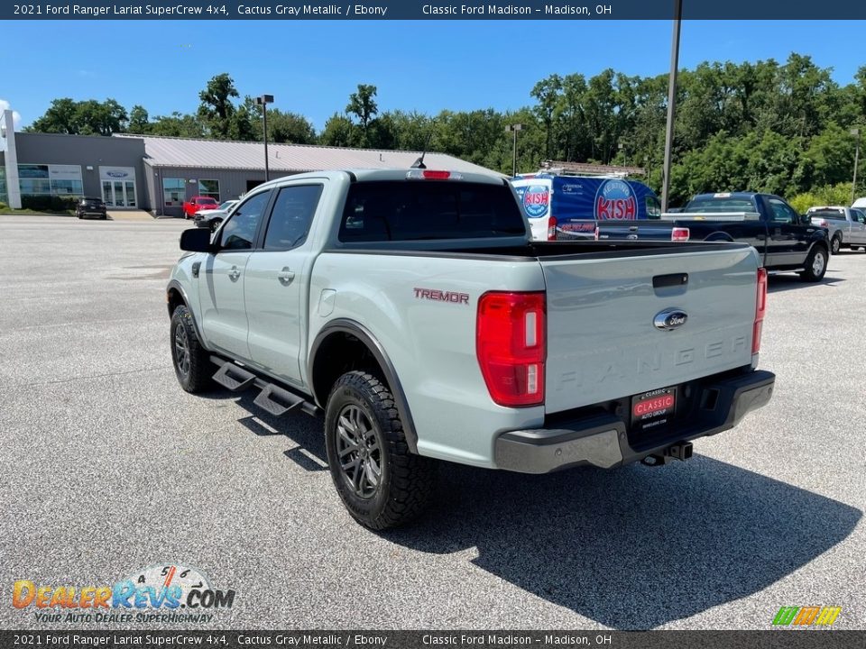 2021 Ford Ranger Lariat SuperCrew 4x4 Cactus Gray Metallic / Ebony Photo #7