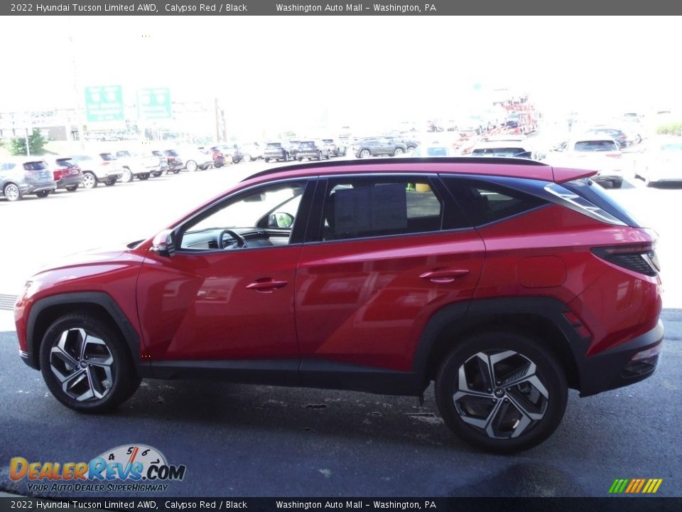 2022 Hyundai Tucson Limited AWD Calypso Red / Black Photo #7