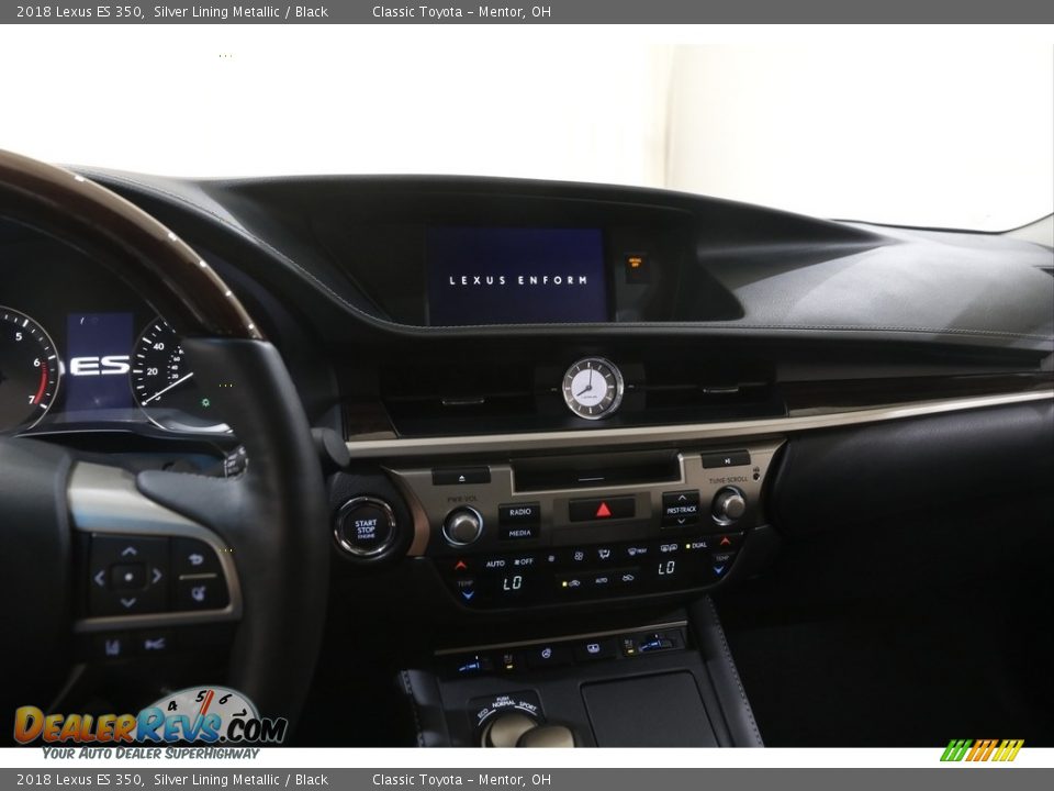 2018 Lexus ES 350 Silver Lining Metallic / Black Photo #10