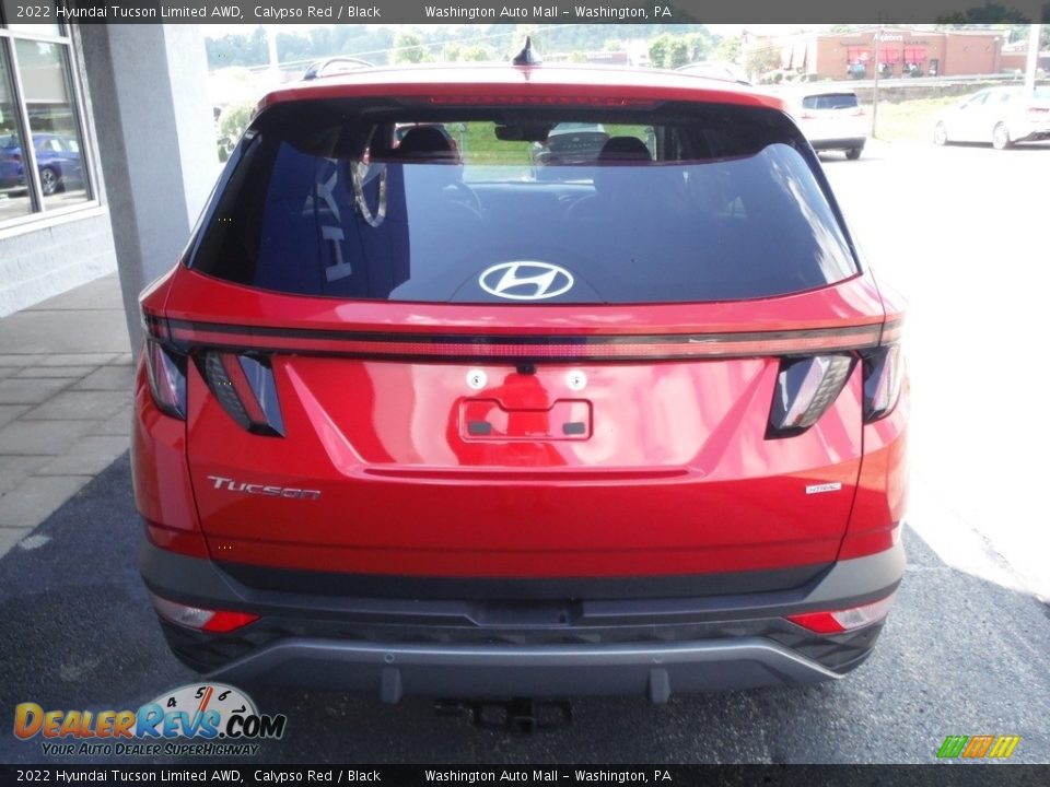 2022 Hyundai Tucson Limited AWD Calypso Red / Black Photo #9