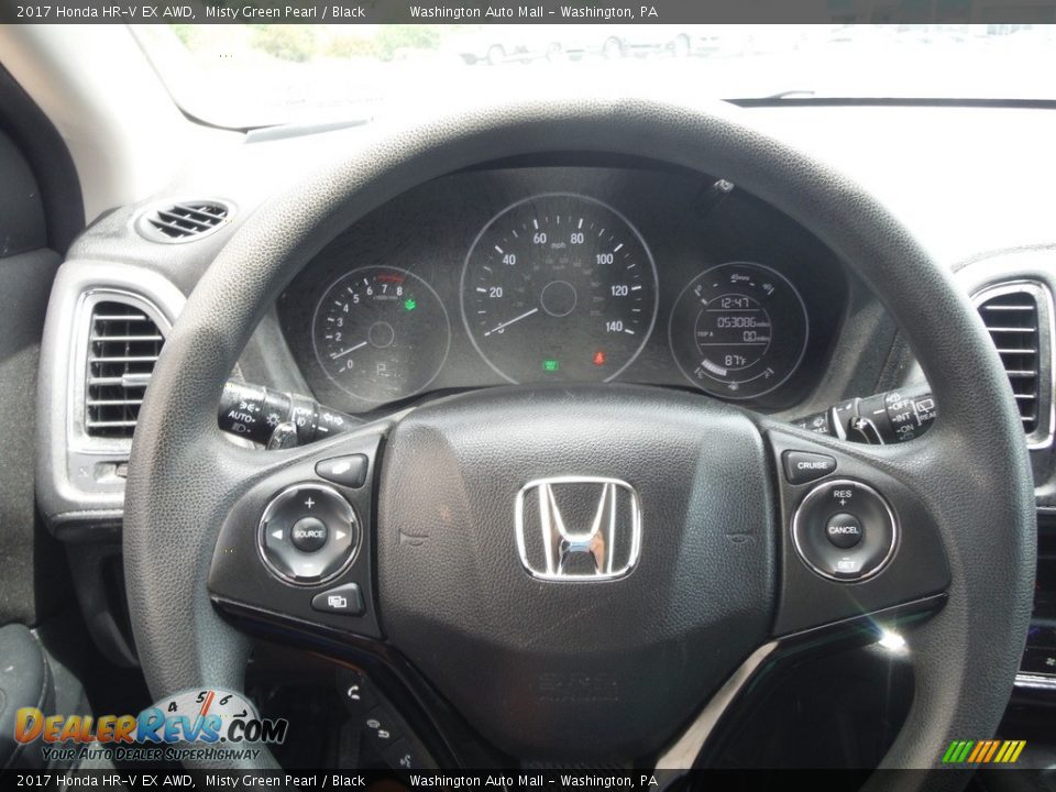 2017 Honda HR-V EX AWD Misty Green Pearl / Black Photo #17