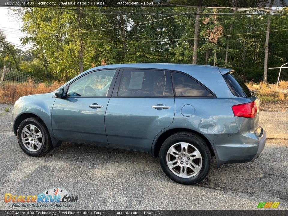 2007 Acura MDX Technology Steel Blue Metallic / Taupe Photo #9