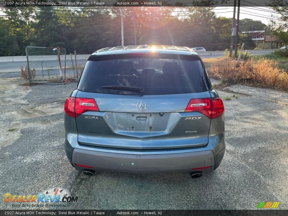 2007 Acura MDX Technology Steel Blue Metallic / Taupe Photo #11