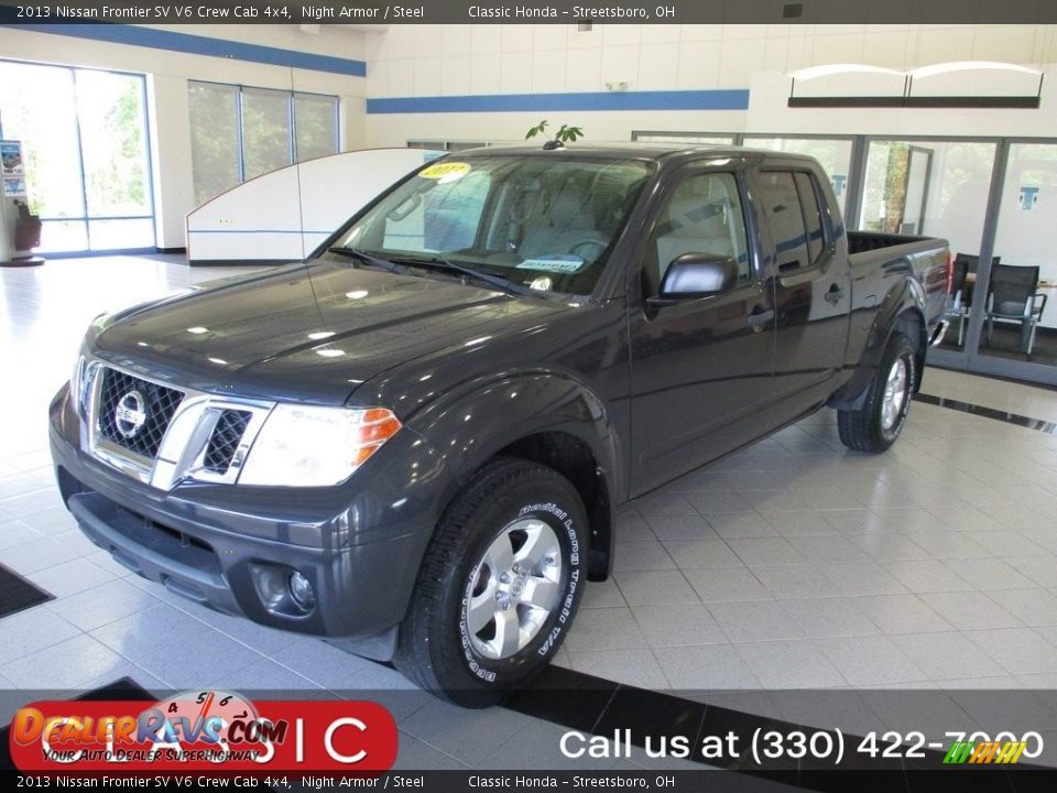 2013 Nissan Frontier SV V6 Crew Cab 4x4 Night Armor / Steel Photo #1