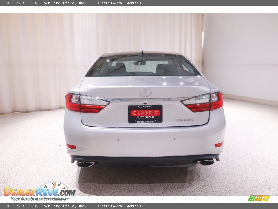 2018 Lexus ES 350 Silver Lining Metallic / Black Photo #22