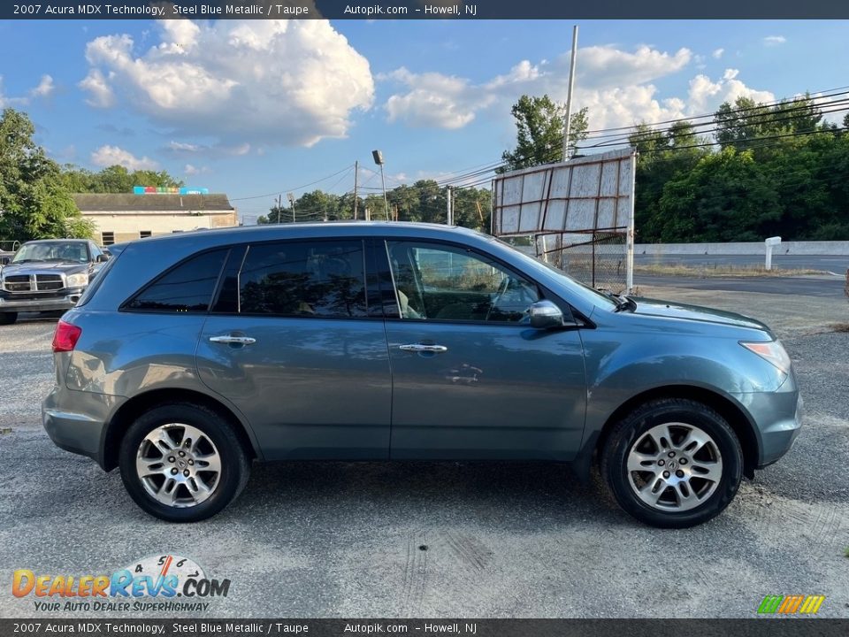 2007 Acura MDX Technology Steel Blue Metallic / Taupe Photo #15