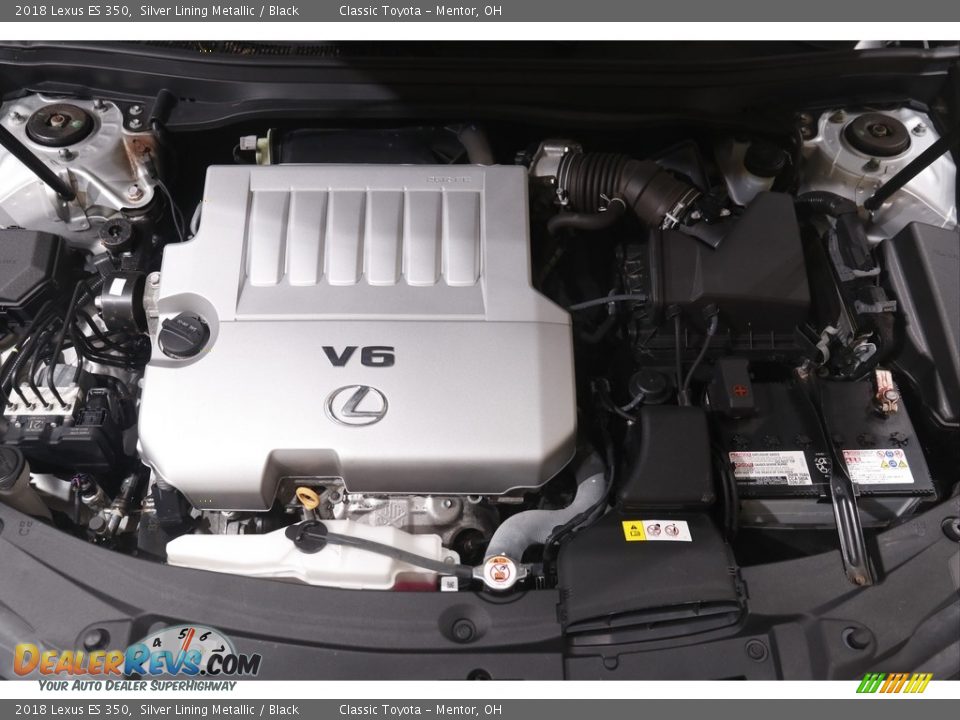 2018 Lexus ES 350 Silver Lining Metallic / Black Photo #23