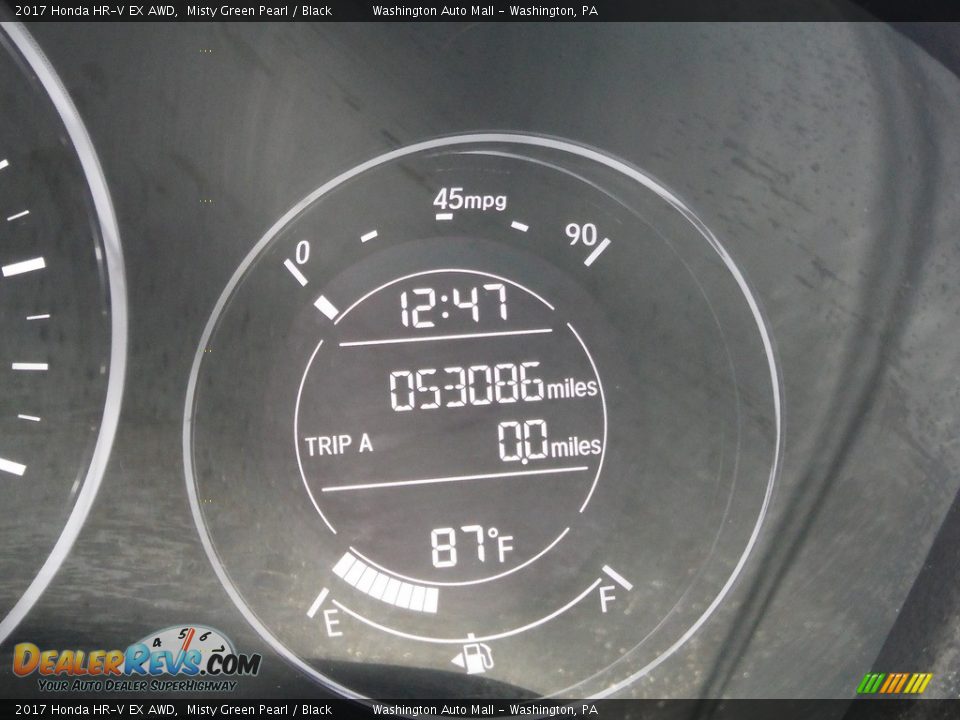 2017 Honda HR-V EX AWD Misty Green Pearl / Black Photo #28