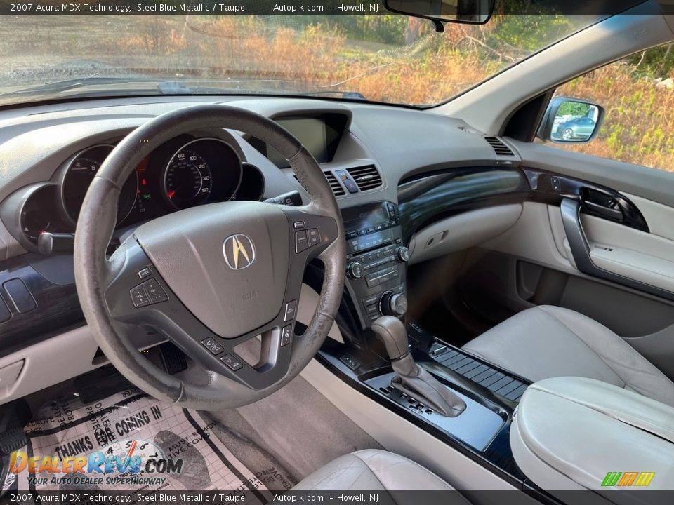 2007 Acura MDX Technology Steel Blue Metallic / Taupe Photo #20