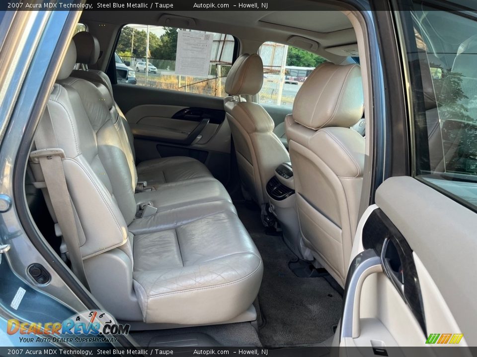 2007 Acura MDX Technology Steel Blue Metallic / Taupe Photo #22