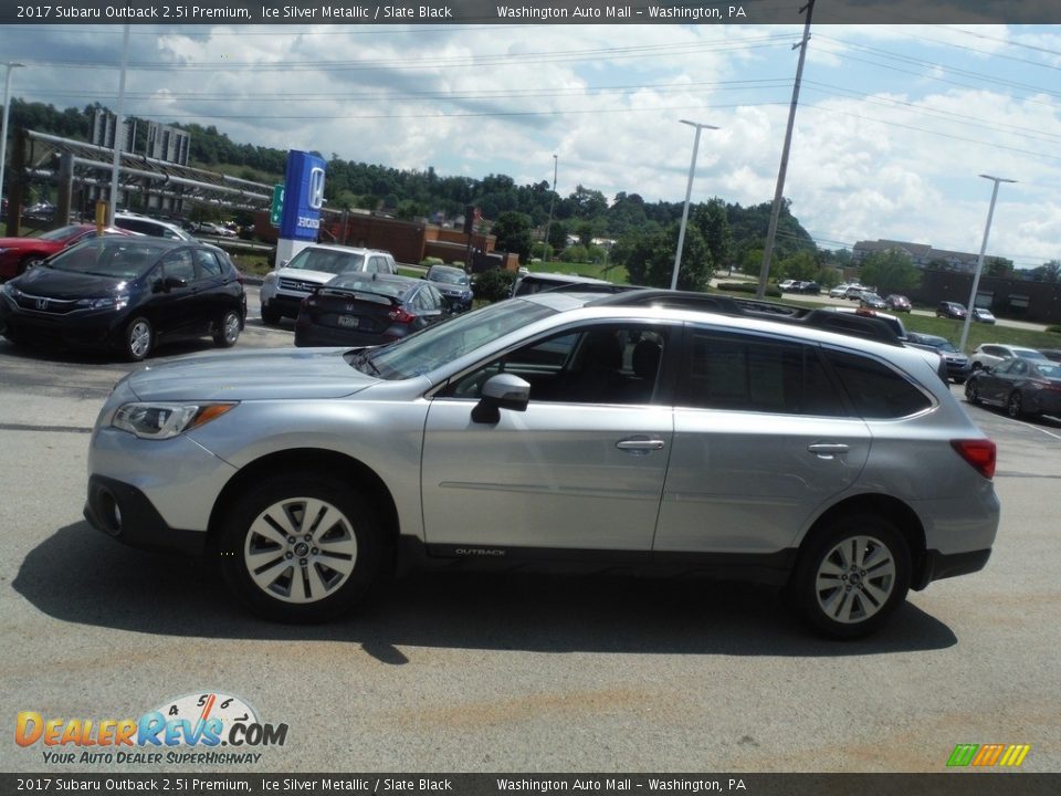 2017 Subaru Outback 2.5i Premium Ice Silver Metallic / Slate Black Photo #7