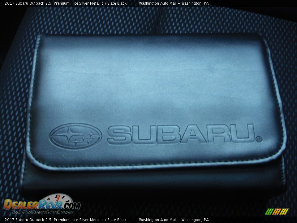 2017 Subaru Outback 2.5i Premium Ice Silver Metallic / Slate Black Photo #27