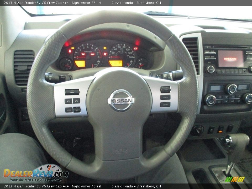 2013 Nissan Frontier SV V6 Crew Cab 4x4 Steering Wheel Photo #33