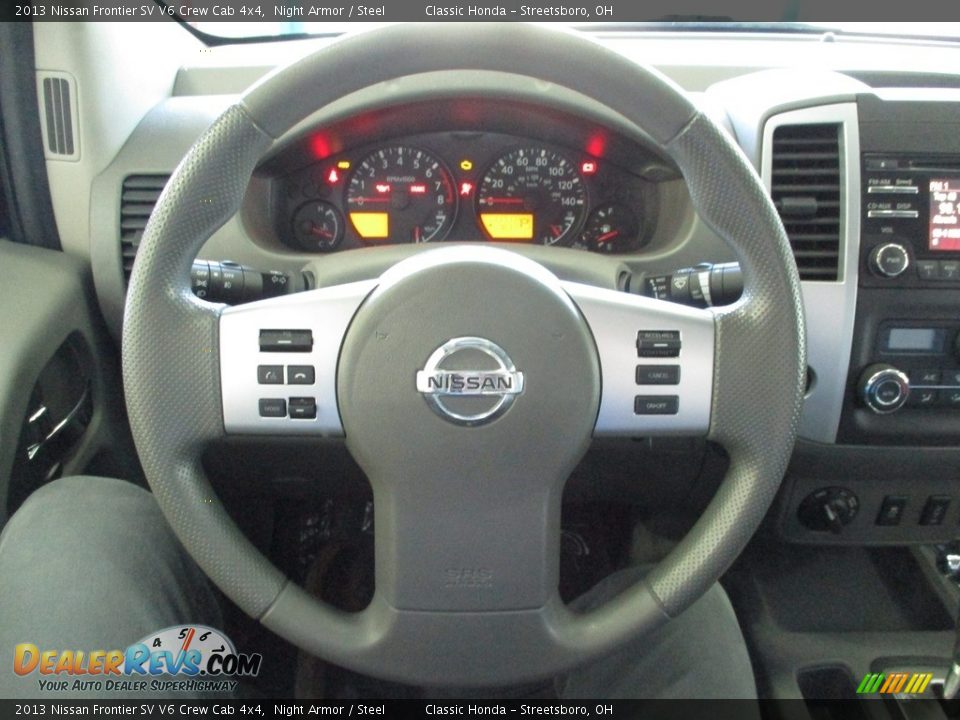 2013 Nissan Frontier SV V6 Crew Cab 4x4 Steering Wheel Photo #34