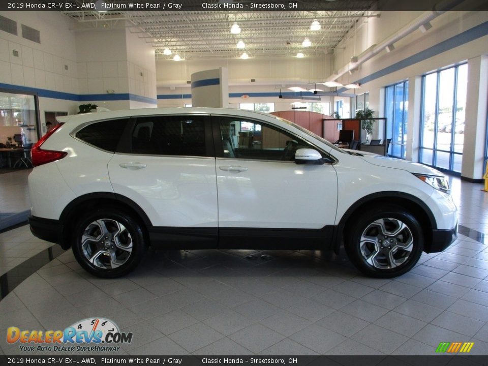 2019 Honda CR-V EX-L AWD Platinum White Pearl / Gray Photo #4