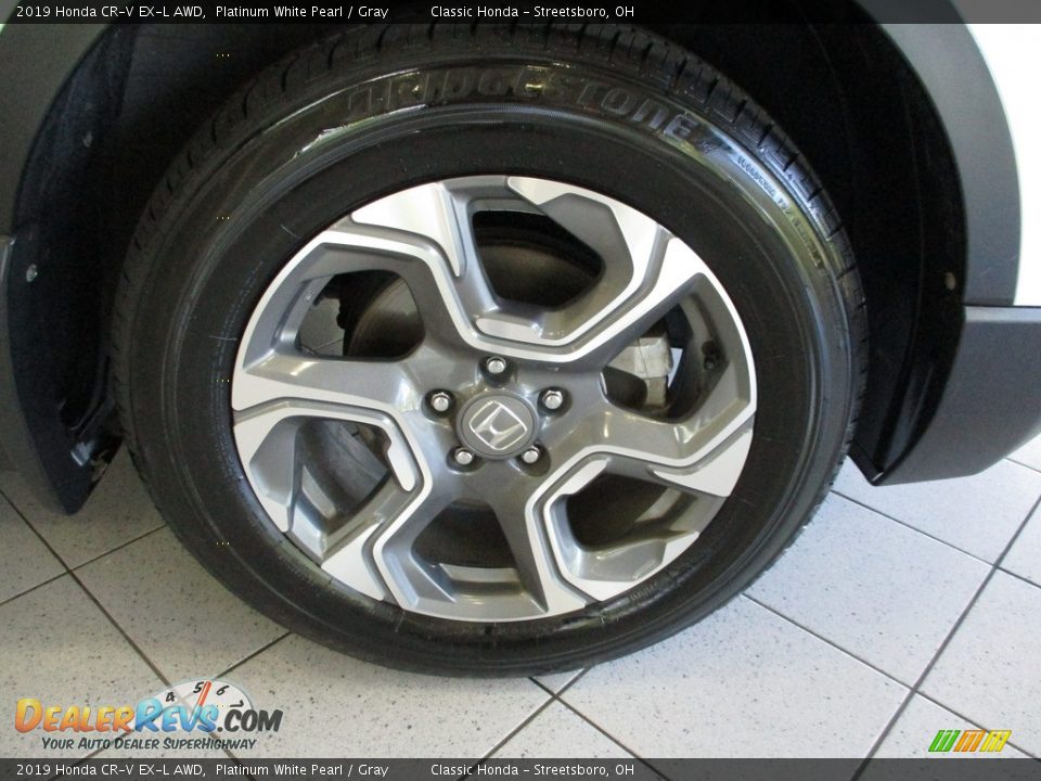 2019 Honda CR-V EX-L AWD Platinum White Pearl / Gray Photo #5